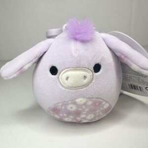 Squishmallows Delzi Purple Donkey 3.5” Plush NWT 🧸
